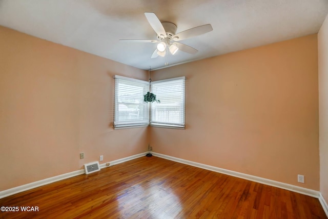 806 Tremont Ave, Lima, OH 45801 - unfurnished room with a ceiling fan and wood finished floors