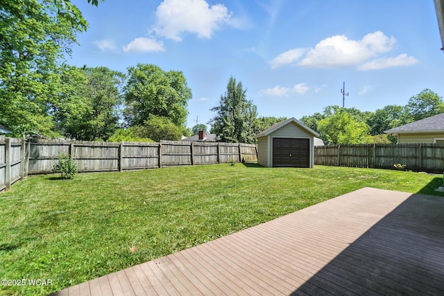 806 Tremont Ave, Lima, OH 45801 - fenced backyard featuring a garage and an outdoor structure