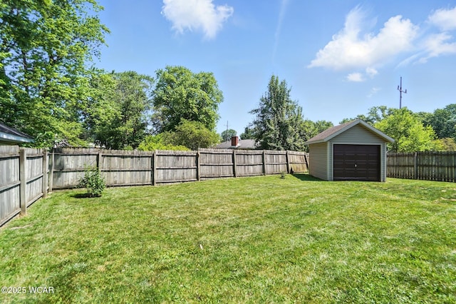 806 Tremont Ave, Lima, OH 45801 - fenced backyard with a detached garage
