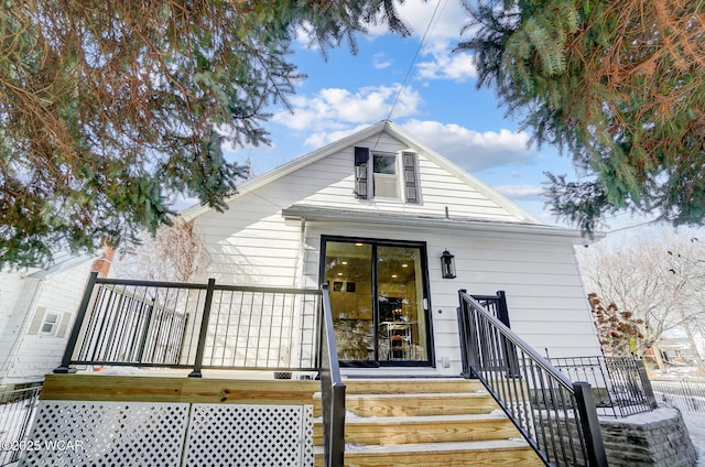 view of rear view of house