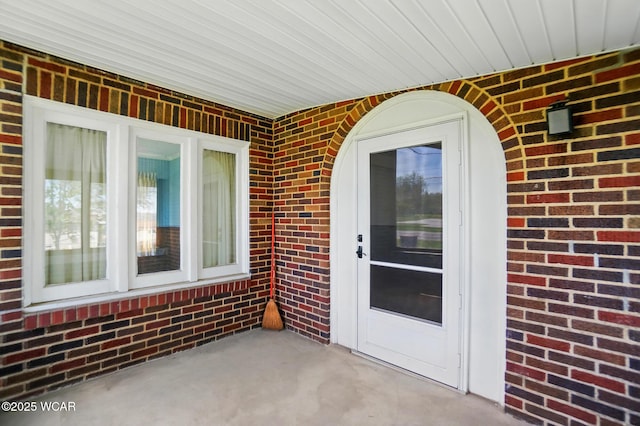 635 Close Ave, Lima, OH 45805 - doorway to property with brick siding