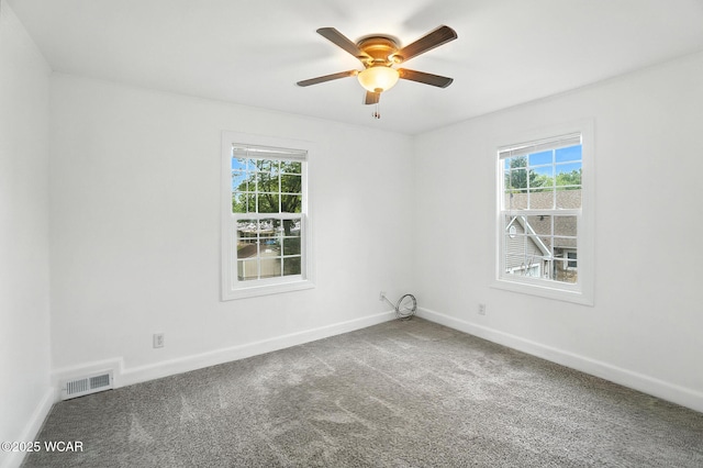 418 S Judkins Ave, Lima, OH 45805 - carpeted spare room featuring a ceiling fan and baseboards