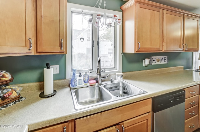 kitchen featuring sink and stainless steel dishwasher