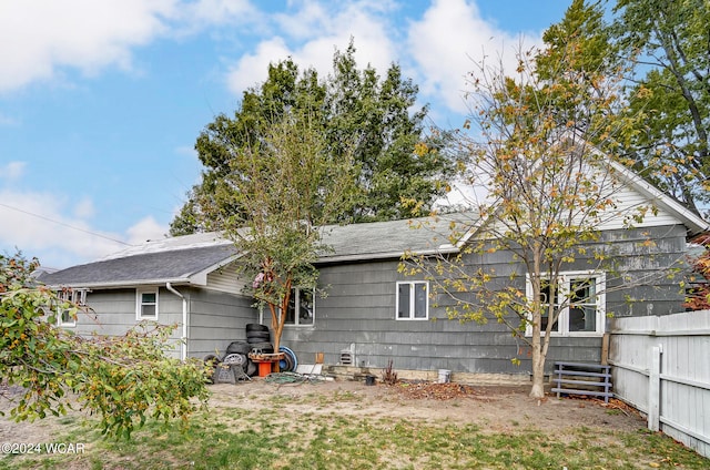 view of rear view of property