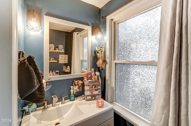 bathroom featuring vanity