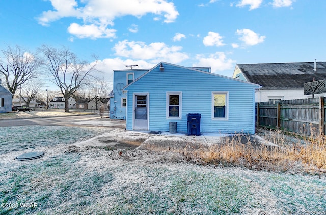 view of back of property