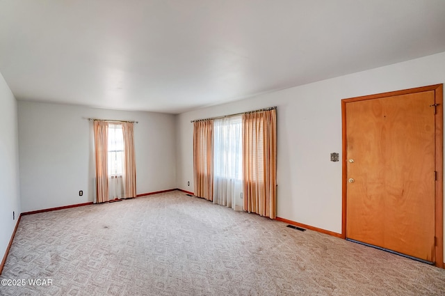 view of carpeted empty room