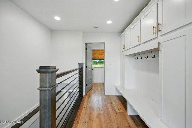 3485 Sugar Creek Rd, Lima, OH 45807 - mudroom with recessed lighting and light wood-style flooring
