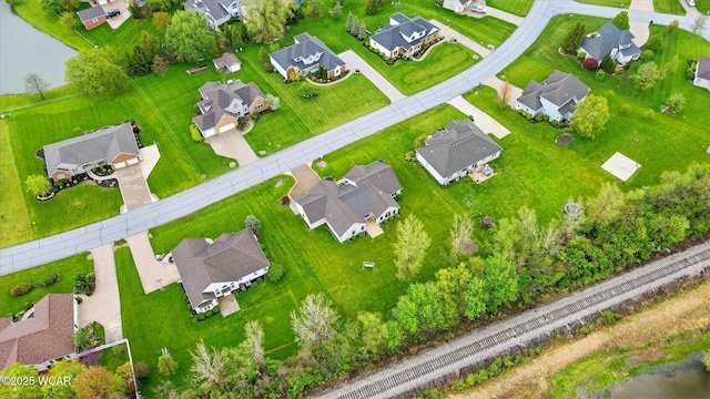 bird's eye view featuring a residential view