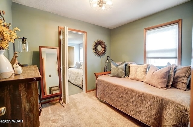 bedroom with carpet flooring