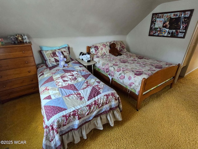 664 Cortlandt Ave, Lima, OH 45801 - carpeted bedroom with lofted ceiling