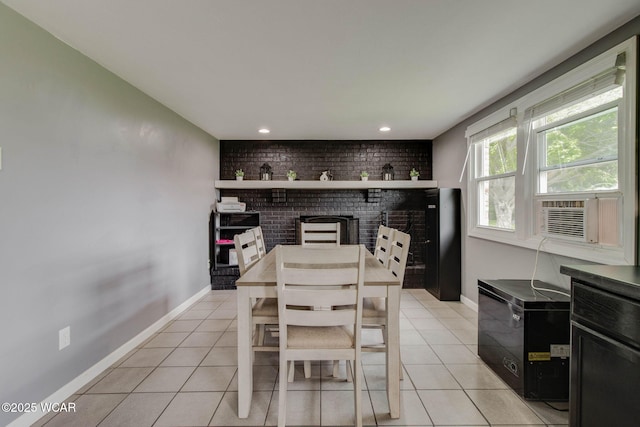 236 Lincoln Dr, Celina, OH 45822 - dining room featuring light tile patterned floors, baseboards, and recessed lighting