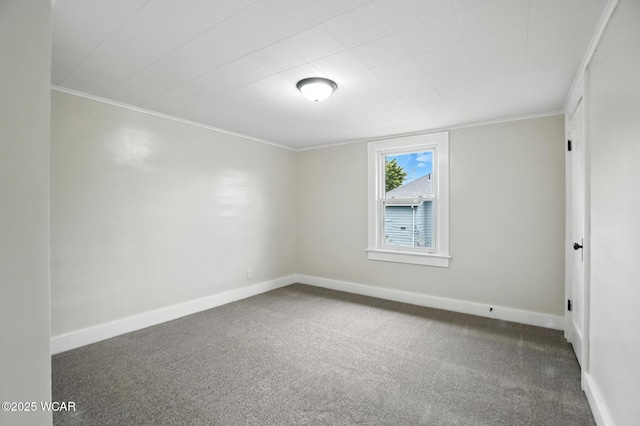 517 Marian Ave, Lima, OH 45801 - empty room with dark colored carpet and crown molding