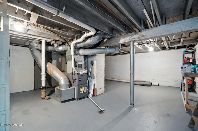 517 Marian Ave, Lima, OH 45801 - unfinished below grade area featuring heating unit