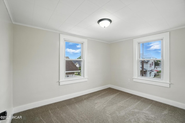 517 Marian Ave, Lima, OH 45801 - unfurnished room featuring carpet, healthy amount of natural light, and ornamental molding