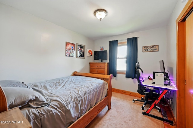 216 N Rauthland Ave, Wapakoneta, OH 45895 - carpeted bedroom with baseboards and an office area