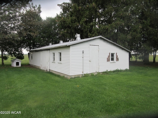 view of shed