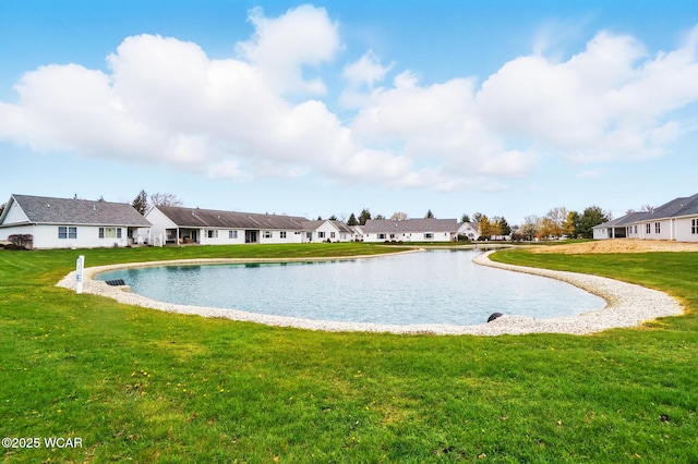 property view of water featuring a residential view
