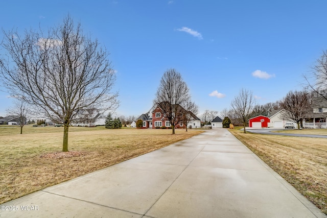 view of street featuring a residential view