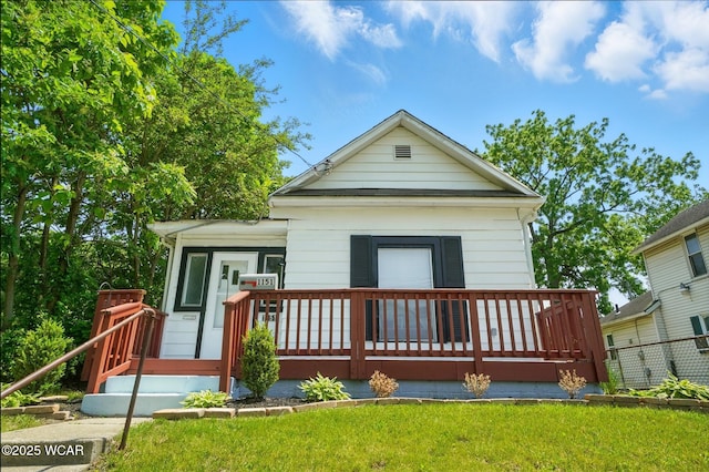 1151 S Central Ave, Lima, OH 45804 - back of property featuring a lawn and a porch