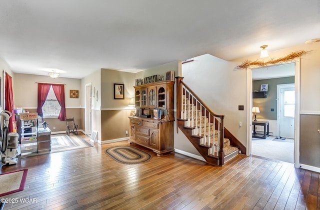 interior space featuring hardwood / wood-style flooring