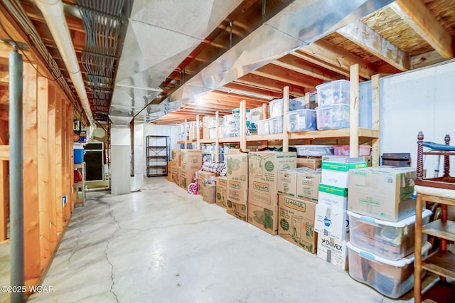 view of storage room