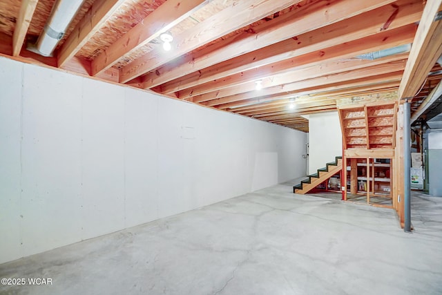 view of basement