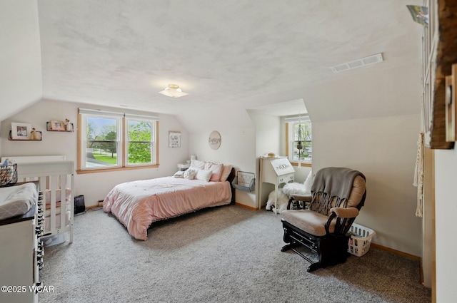 2636 Debbie Dr, Elida, OH 45807 - bedroom featuring lofted ceiling, carpet floors, and multiple windows