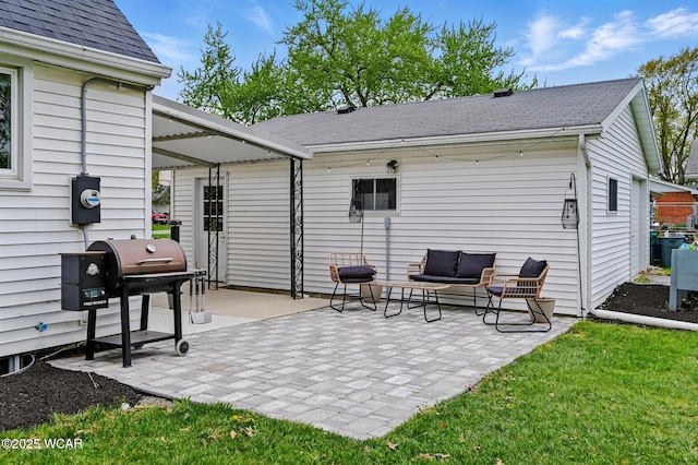 2636 Debbie Dr, Elida, OH 45807 - view of patio with outdoor lounge area and area for grilling
