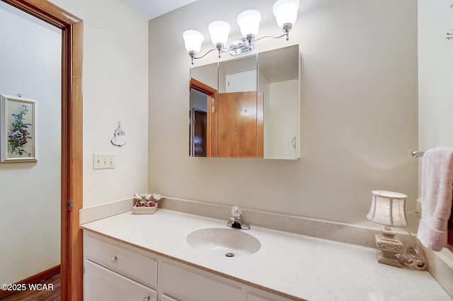 bathroom featuring vanity