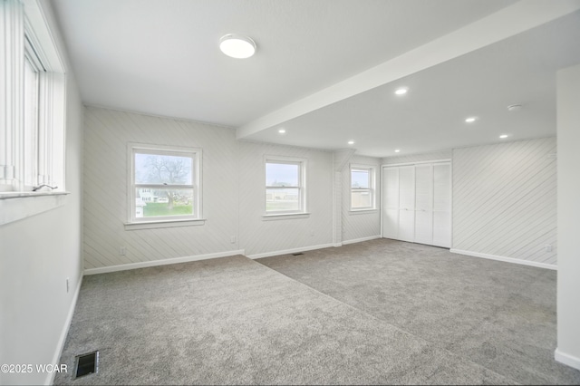 221 S Broadway St, Spencerville, OH 45887 - empty room featuring carpet floors and recessed lighting