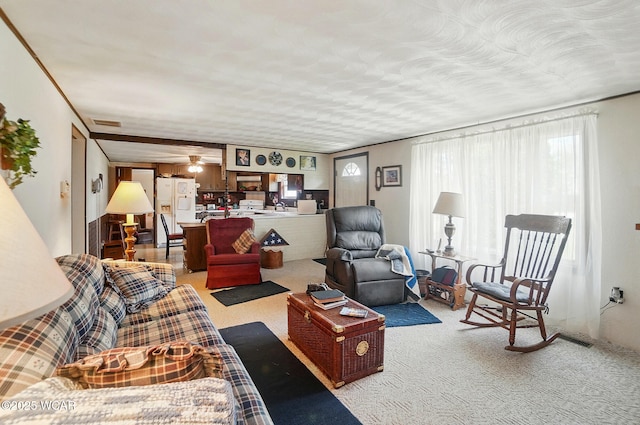 18698 Rd 48, Grover Hill, OH 45849 - living area featuring light colored carpet