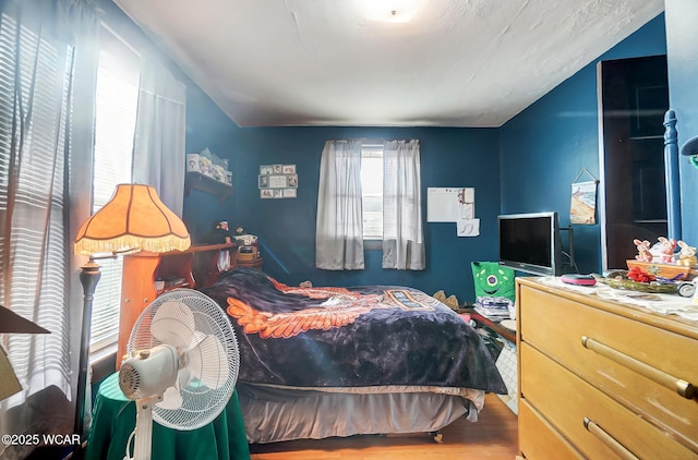 bedroom featuring wood-type flooring