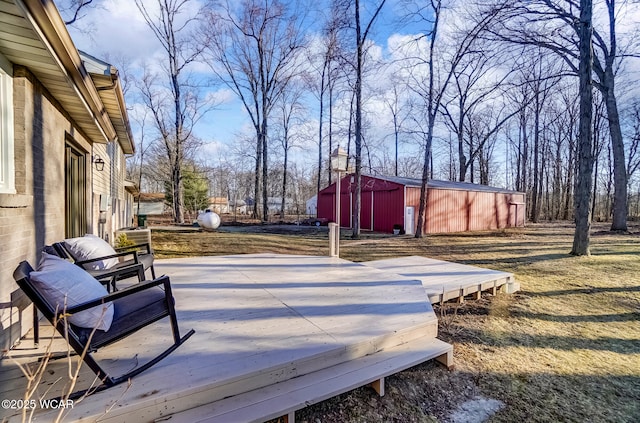 exterior space with an outbuilding and an outdoor structure