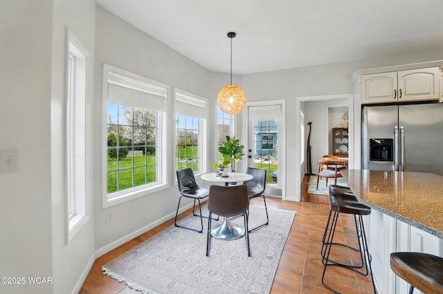 dining area with baseboards