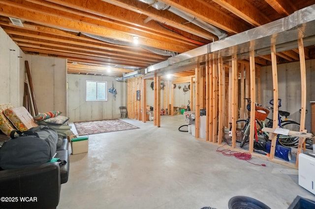 view of basement
