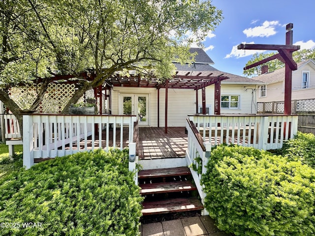 827 N Main St, Fostoria, OH 44830 - deck with a pergola