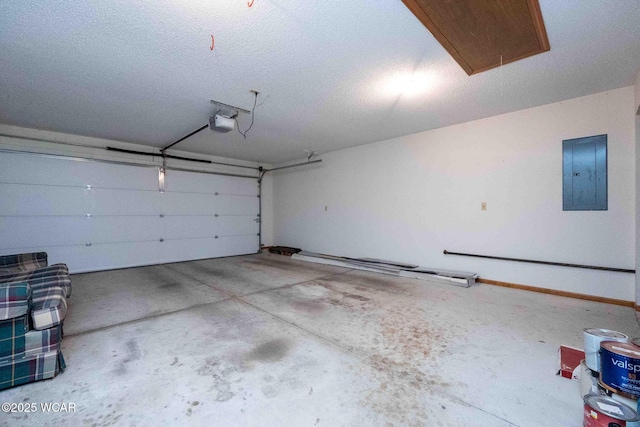 81 Riley Creek Ct, Bluffton, OH 45817 - garage featuring electric panel and a garage door opener
