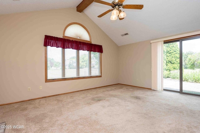 81 Riley Creek Ct, Bluffton, OH 45817 - carpeted empty room featuring a ceiling fan and baseboards