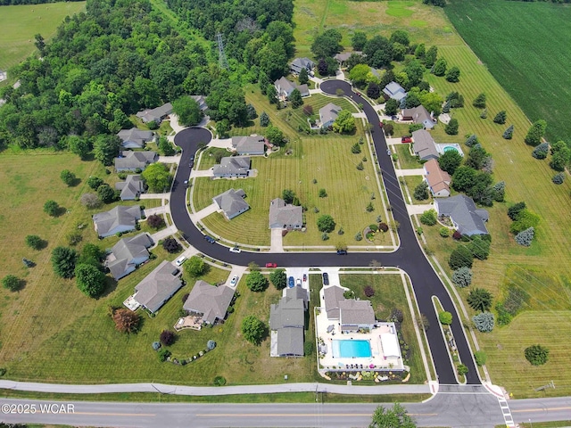 81 Riley Creek Ct, Bluffton, OH 45817 - aerial overview of property's location featuring a pool