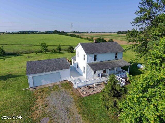 7560 Lugabill Rd, Bluffton, OH 45817 - overview of rural landscape