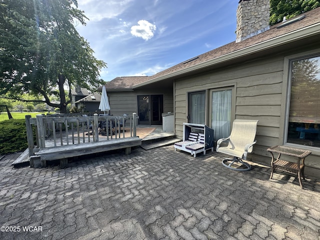 2969 Sands Rd, Lima, OH 45805 - view of patio featuring a deck