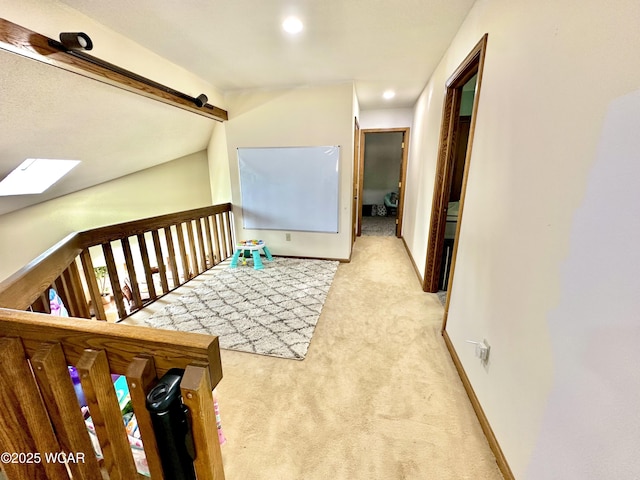 2969 Sands Rd, Lima, OH 45805 - carpeted bedroom featuring vaulted ceiling and recessed lighting