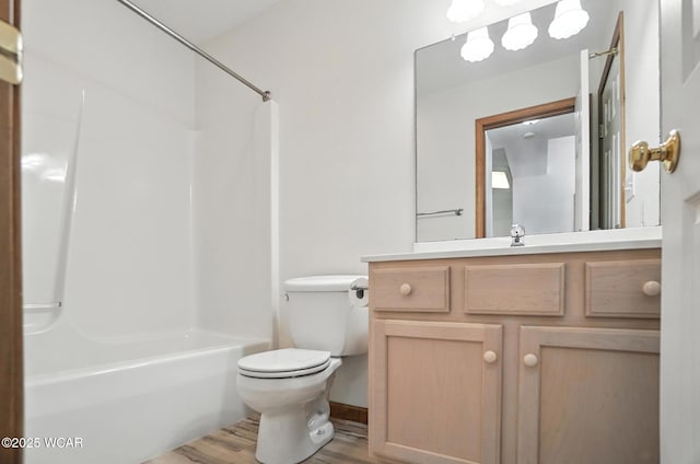 556 Westerly Dr, Lima, OH 45805 - full bathroom with wood finished floors, vanity, and shower / bathtub combination