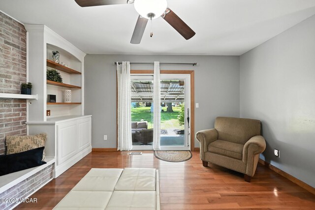 1851 Wendell Ave, Lima, OH 45805 - sitting room with wood finished floors and ceiling fan