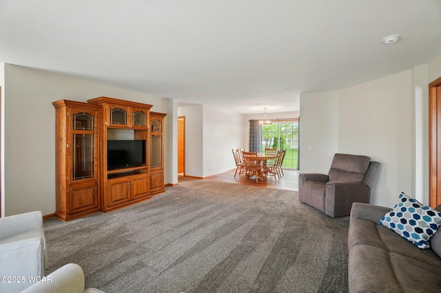 1330 Christina St, Delphos, OH 45833 - living room featuring light colored carpet and baseboards