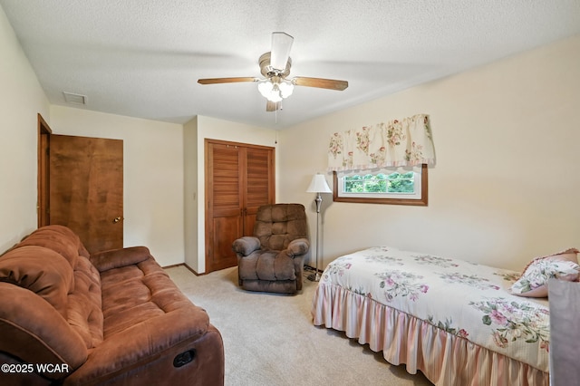 10815 Holdgreve Rd, Delphos, OH 45833 - carpeted bedroom with a closet and ceiling fan