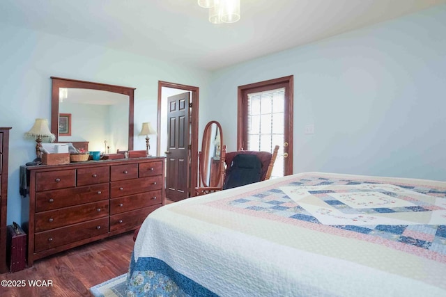 14351 Rd 19, Fort Jennings, OH 45844 - bedroom featuring dark wood-type flooring