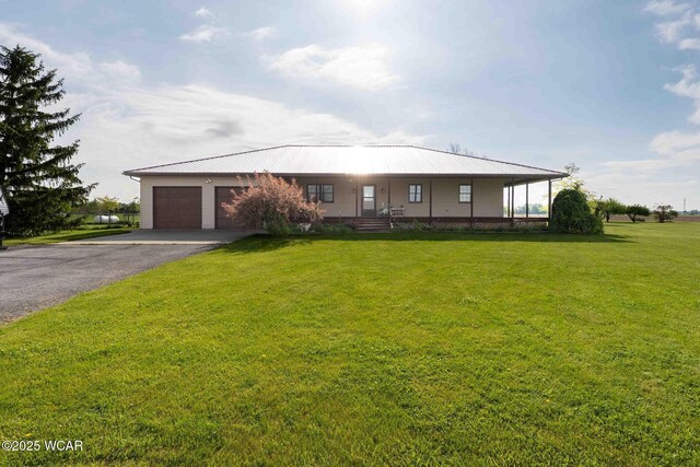 14351 Rd 19, Fort Jennings, OH 45844 - rear view of house featuring central AC and metal roof