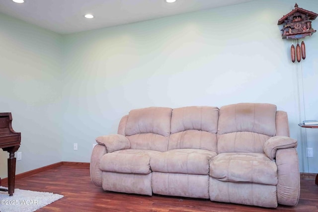 14351 Rd 19, Fort Jennings, OH 45844 - living room with wood finished floors, recessed lighting, and baseboards